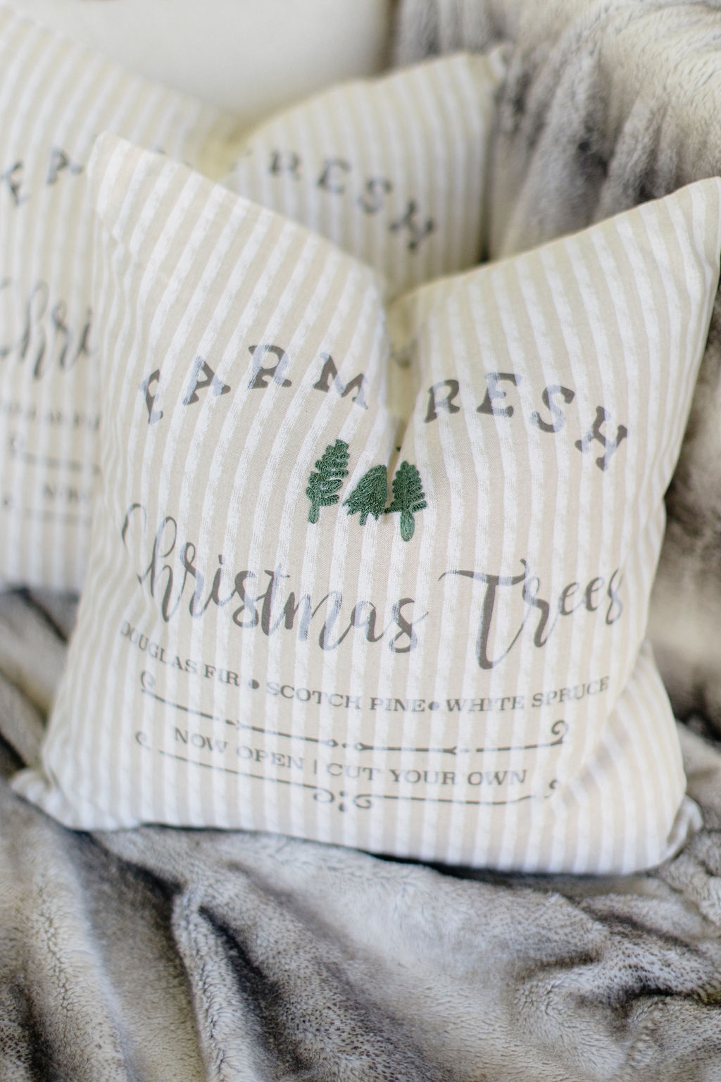 Farm Fresh Christmas Trees Pillow Case|Christmas Decor|Home Decor|Christmas Tree|Pillow Cover